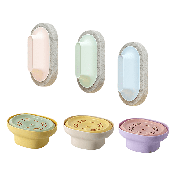 3 Pcs Dishwashing Liquid Dispenser and Handle Sponge Cleaner Set