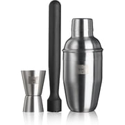 Vacu Vin Cocktail Set and Flask 4-Piece Bundle