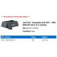 thumbnail image 2 of Jack Pad - Compatible with 2001 - 2006 BMW M3 E46 3.2L 6-Cylinder 2002 2003 2004 2005, 2 of 2
