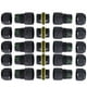 thumbnail image 2 of 5 Conectores Impermeables ANGGREK IP68 de 3 Núcleos 400 V 24 A Conector Impermeable de Presión Rápida, 2 of 8