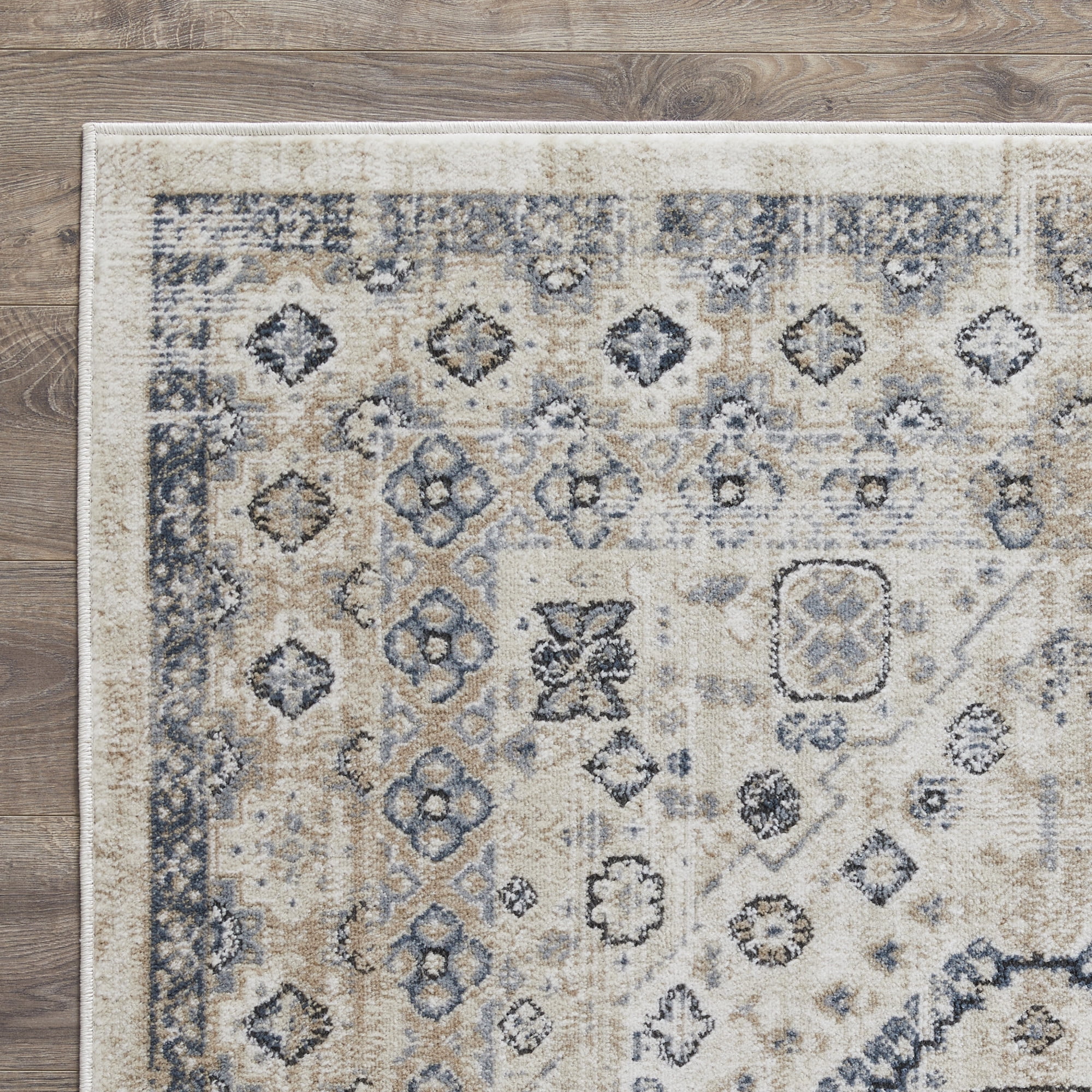 Loomaknoti Kehleigh Awester 5' x 7' Blue Oriental Indoor Area Rug
