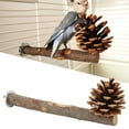 thumbnail image 4 of Natural Perch Bird Stand Pole, Bird Stand Perch Chewable Exercise Cage Accessories Easy To Grasp  For Cockatiels For Conures 20cm / 7.9in Stand Pole Length, 4 of 8