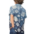 thumbnail image 4 of Binienty Shell Girls Beach Shirts Soft Girls Cuban Collar Dress Shirt Breathable Trendy Button Up Blouse Comfortable Youth Tropical Outfits, 4 of 7