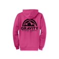 thumbnail image 2 of Gravity Outdoor Co. Zip-Up Hoodie - Sangria - Black Logo - Small, 2 of 2