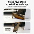 thumbnail image 2 of Magnetic for Galaxy S24 Premium PU Leather Case,Built-in Invisible Stand [Compatible with Magsafe] Protective Slim Kickstand Phone Cover Compatible with Samsung Galaxy S24, Brown, 2 of 9