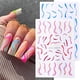 thumbnail image 1 of French Swirl Nail Art Stickers Calcomanías Nail Art Supplies French Swirl Lines Geometry Irregular Whirling Wave Cow Print Calcomanía en Nails Art Charms Manicure Slider Tip 6 Hojas JAMW Sencillez, 1 of 5