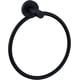 thumbnail image 1 of Towel Ring Matte Black, Angle Simple Stainless Steel Bathroom Hand Towel Rack, Wall Mounted Face Towel Holder, 1 of 4