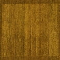 thumbnail image 1 of Ahgly Company Indoor Square Abstract Yellow Modern Area Rugs, 5' Square, 1 of 4