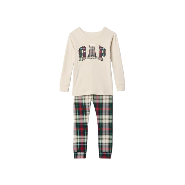 Conjunto de Pijama Largo para Bebé Niño GAP, Estampado Tartan Multicolor, 3 Años