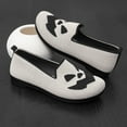 thumbnail image 5 of CHICVOMEY Womens Lightweight Halloween Slip On Loafers Cute Ghost Pumpkin Pattern Knitted Comfortable Spooky Flats Soft Breathable Casual Shoes for Women, 5 of 5
