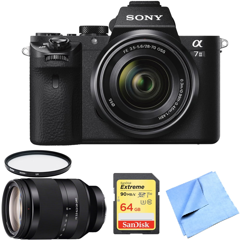 Sony Alpha 7II Mirrorless Interchangeable Lens Digital Camera with Sony FE 28-70mm F3.5-5.6 OSS Lens, Sony FE 24-240mm F3.5-6.3 OSS Full-frame E-mount ...