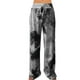 thumbnail image 1 of ICHUANYI Clearance Fashion Women Print Lightweight And Breathab Casual Loose Trouser Wide Leg Pants(Gray, S) ICHUANYI WER2023080916742, 1 of 7