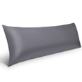 thumbnail image 6 of SORMAG Body Pillow Case Cover Bamboo Cooling Body Pillow Cover for Hot Sleepers and Night Sweats Breathable & Silky Soft Full Long Pillow Case (Dark Grey,1 Pack,20x54 inches), 6 of 9