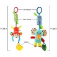 thumbnail image 4 of Sonajeros colgantes para bebé, juguetes para cuna recién nacido, asiento de coche, cochecito, juguetes para bebés, campana de animales colorida, sonajeros sensoriales suaves para b, 4 of 5