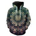 thumbnail image 1 of Sudadera con capucha y cremallera de mandala para hombre, estilo Harajuku, informal, unisex, con estampado 3D, de manga larga, de gran tamaño, estilo hip hop, con chaquetas y capucha., 1 of 6