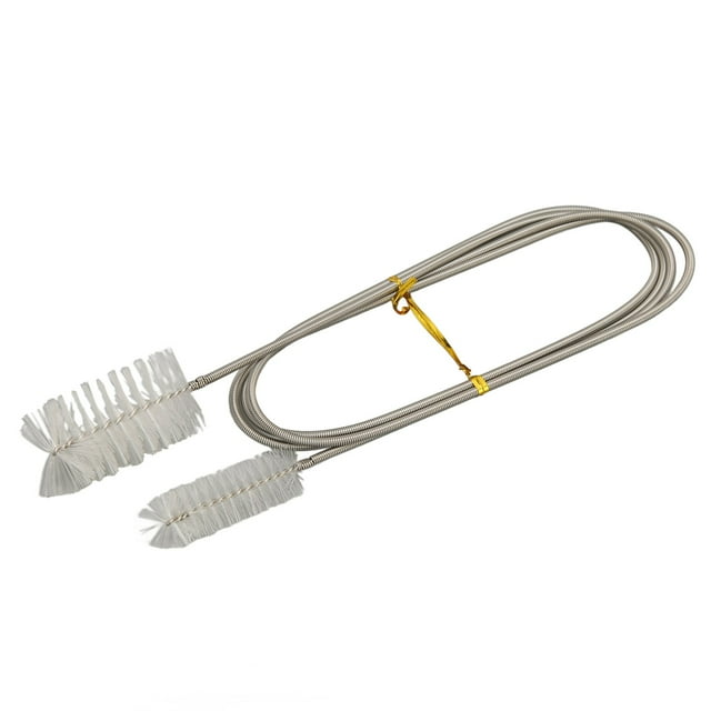 Flexible Pipe Cleaning Brush, Fish Tank Cleaning Tool Bendable Double Ended Multipurpose Nylon Brush For Pumps For Fish Tanks White