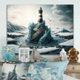 thumbnail image 2 of Designart Fantasy Lighthouse In The Arctic Ocean I Canvas Wall Art, 2 of 5
