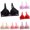 Black, variant on Nmnitkp Bras for Women Antibacterial Fabric,Nursing Bras Flower Embroidery No Rims Fixed Cup Gathering Adjustable Buckle Daily Bra Black,L