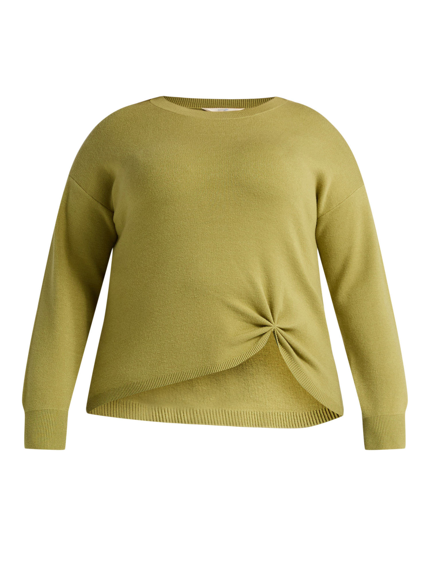 Terra & Sky Women’s Plus Size Double-Knit Twist Sweater, Sizes 0X-5X