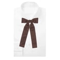 thumbnail image 3 of Jacob Alexander Men's Kentucky Colonel Bow Tie Pre-Tied Clip-On - Brown, 3 of 4