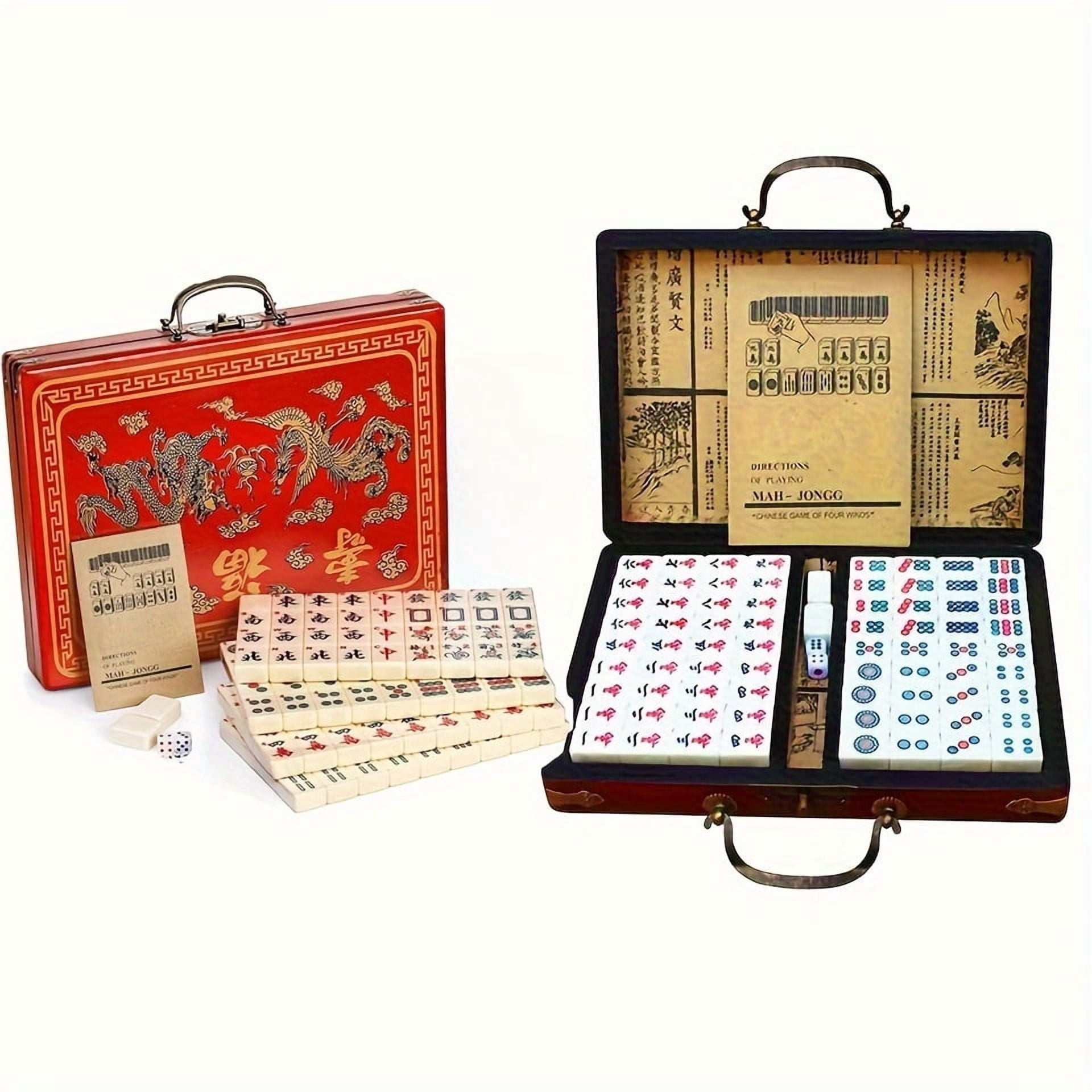Fanruina Mahjong Set, designed with classic Chinese elements and a compact portable structure