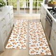 thumbnail image 4 of Kitchen Rugs Sets Of 2,White Christmas Gingerbread Man Pattern Anti Fatigue Kitchen Mat Rugs Non Slip Washable,Decorative Kitchen Floor Mats for Kitchen,Sink,Laundry,17"X47", 4 of 5