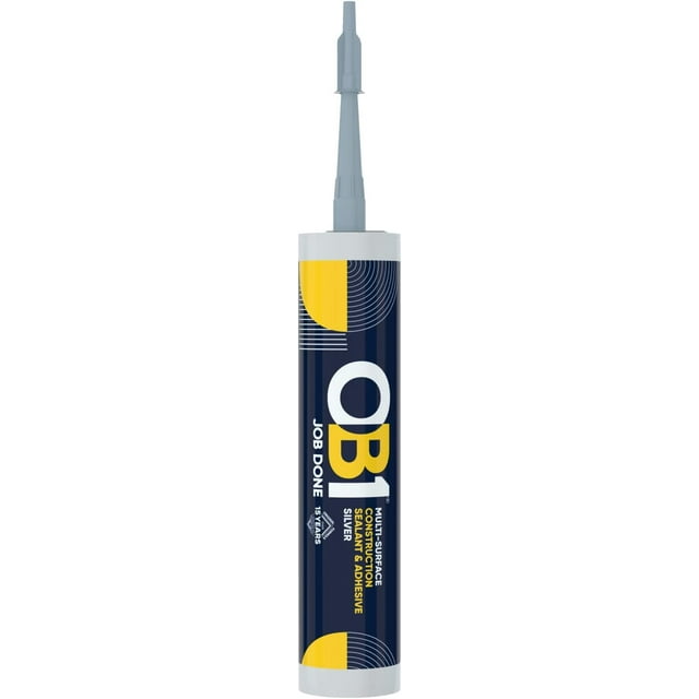 OB1 Silver - Multi-Surface Construction Sealant & Adhesive Waterproof Silicone