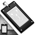 thumbnail image 2 of Stainless Steel Black Silver-Tone Scorpion Dog Tag Pendant Necklace, 22", 2 of 2