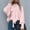 Pink, variant on Women's Solid Color High Neck Long Sleeved Pullover Top