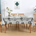 thumbnail image 3 of Vinyl Tablecloths for Rectangle Tables Reusable PVC Waterproof Plastic Table Cloth Oilcloth Long Tablecloth for Baby ShowerSpillproof Wipeable Table Cover 60 x 108 Beige Floral Bird, 3 of 6