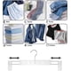 thumbnail image 4 of Space-Saving Skirt Holders with 360 Swivel Hooks, Adjustable Clips, Trouser Hangers, Clothes Coat Garment Jeans Hangers (20 Pack, Transparent), 4 of 4
