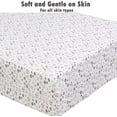 thumbnail image 5 of Danica 100% Cotton Fitted Baby Crib Sheet 3 Pack for baby Boys Girls |Standard Crib And Toddler Mattress Sheets | 28x52 Inch (3PK, Ladybug Garden), 5 of 7