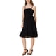 thumbnail image 2 of INSPIRE CHIC Vestido Midi de Verano sin Mangas con Tirantes Ajustables Boho Negro S, 2 of 4
