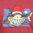thumbnail image 3 of CafePress - Christmas Shark T Shirt - Mens Tri-blend T-Shirt, 3 of 4