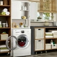 thumbnail image 4 of Over The Toilet Storage Cabinet Double Door Bathroom Organizer Adjustable Shelf, 4 of 10