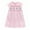 Pink, variant on PINQI Holiday Sundress for Baby Girls Girls' Skirt Summer European and American Princess Dress Lapel Cute Girl's Dress with Sleeves Princess Dress