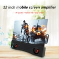 thumbnail image 2 of HD 3D 12 inch Mobile Phone Screen Amplifier Phone Rack with Bluetooth-compatible Audio, 2 of 9