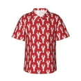 thumbnail image 2 of Goofa Cartoon Lobster Hawaiian Shirt for Men, Unisex Summer Beach Casual Short Sleeve Button Down Shirts,Aloha Tropical Floral print shirt-Small, 2 of 9