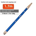 thumbnail image 1 of Hongli 1.7M 5-Section Telescopic Fishing Landing Net Pole - High Carbon Fiber Ultra-Hard Lightweight Design for Competitive Angling, Includes Mini Net, Compact & Portable for Big Game Fly Fishing, 1 of 6