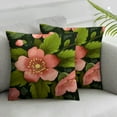 thumbnail image 2 of Nawypu  Pink Begonia Square Throw Pillow Cover Set of 2 Home Living Room Cushion Sofa Patio Car Indoor Outdoor New Home Bed Modern Home Art Decor Throw Pillow Cover 2pcs, 2 of 6