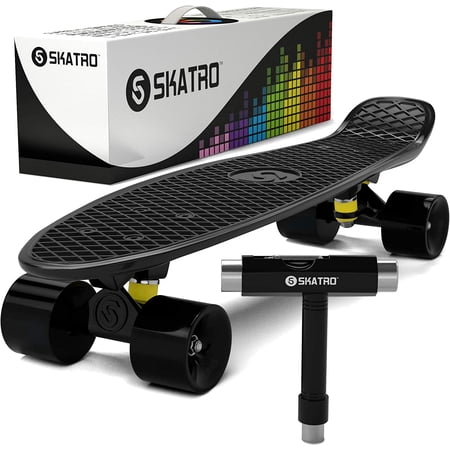 Skatro Picasso Mini Cruiser 22x6 Pouces Planche Plastique Rétro