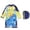 Yellow, variant on Gyujnb Long Sleeve One-Piece Rash Guard Swimwear Set Cartoon Print with Swim Cap for Beach and Pool (Baby, Big Boys),L