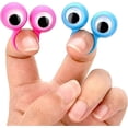 thumbnail image 5 of Paquete de 30 marionetas de dedo con forma de ojo, anillos para los ojos, juguetes para fiestas, colores aleatorios, tamaño grande, 5 of 5