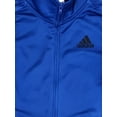 thumbnail image 2 of Adidas Boys Blue & Black Full Zip Front Athletic Jacket Sweatshirt Small 8, 2 of 2