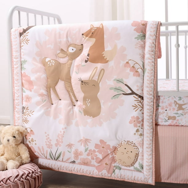 Pink woodland bedding sale