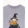 thumbnail image 3 of Garfield T-Shirt Gris à Manches Courtes Unisexe pour Enfants, 3 of 7