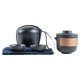 thumbnail image 1 of Juego de Té Portátil JAAS Cerámica Anti Quemaduras Olla Negra con 2 Tazas, 1 of 5