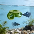 thumbnail image 4 of Betta Fish Tank Accessories, Floating Betta Activity Tunnel, Aquarium Hideout and Shrimp Cave, Interactive Fish Tank Decor and Stress Relief Resting Spot for Betta Fish and Small Fish Shrimp, Green, 4 of 4