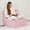 Pink, variant on Jakoola Folding Sofa Bed, Convertible Floor Couch, Portable Chair for Living Room and Small Spaces, with Fitted Bag and Pillow, Gray, Single