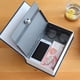 thumbnail image 3 of Monstrate Caja de ahorro de dinero con carcasa de Metal, caja de seguridad oculta con línea suave y a prueba de arañazos, borde Almacenamiento y organización del hogar azul, 3 of 6